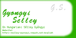 gyongyi selley business card